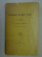 MENDES (Catulle). Le Roman d'une nuit. Eau-forte de Félicien Rops. 1883 E.O.