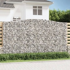 Panier de Gabions Arqué 400x50x220/240 cm Fer Galvanisé Cage Jardin vidaXL