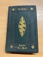 C1875 " The Anniversaire Scripture Texte Livre " Religieux Cuir Antique (P3)