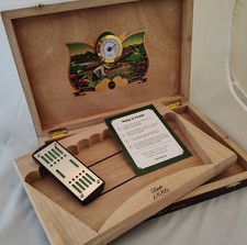 Oliva Cigar Box Humidor Stash Box Hygrometer Humidifier Handmade 135 Anniversary