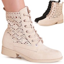 Bottes Biker En Velours À