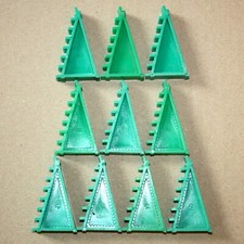 Scalextric A244 10 x supports de pont/rails verts, TBE