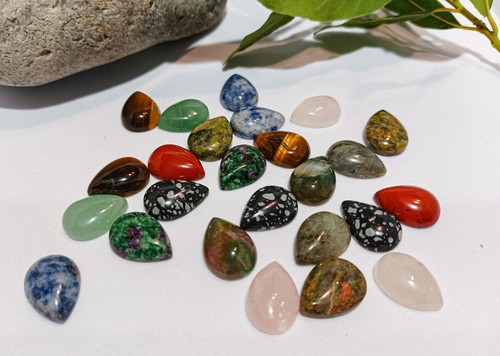 Lot cabochons gouttes - lot, de