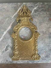 Ancien Pièce Cadre Fronton Cartel Horloge Pendule Doré