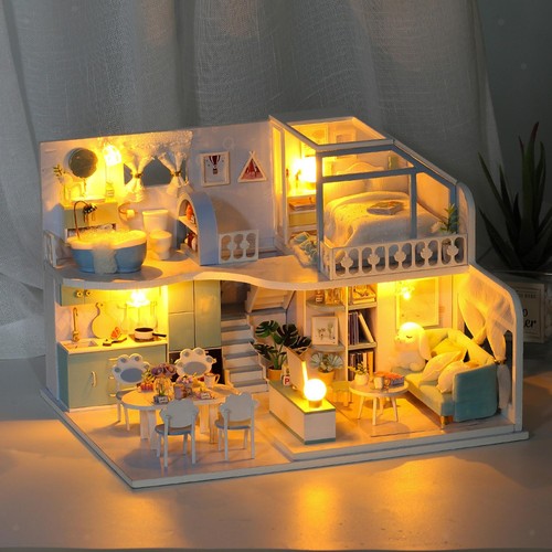 Maison poupée miniature en - maison,