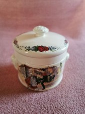 SARREGUEMINES OBERNAI couvercle sucrier bonbonnière boite céramique France