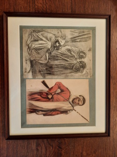 Dessin ancien orientaliste - dessin,