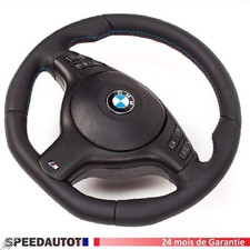 Volant aplati avec Airbag BMW E46 E39 M Volant  Multifonction Noir