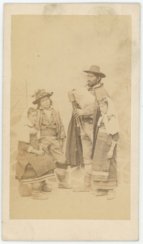Cdv circa 1865 types - cdv,