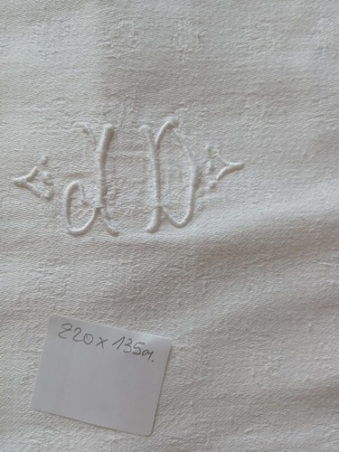 Ancienne nappe damassé - ancienne,