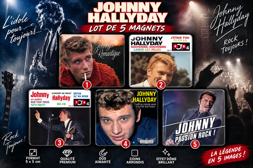 Lot magnets frigo johnny - de,