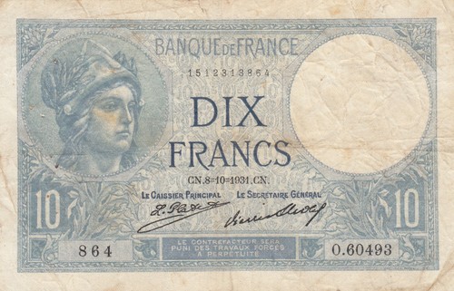 France francs minerva - france,