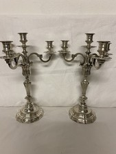 Paire de chandeliers en bronze