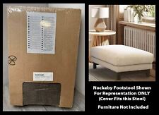 IKEA NOCKEBY 602.804.32 Footstool Ottoman Cover Slipcover, Teno Brown