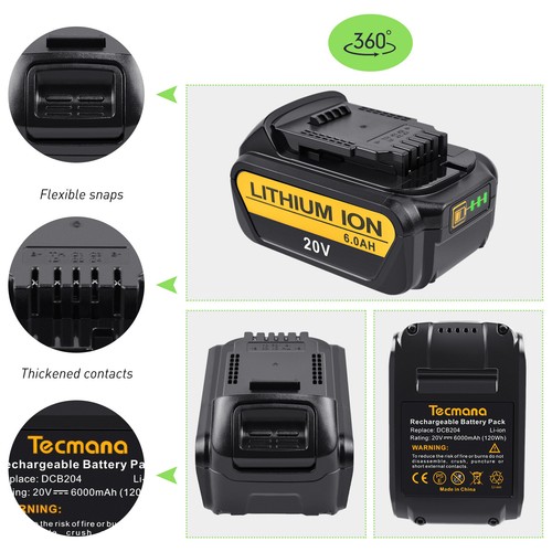 6000mah 18v 20v - batteria, pour