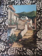 ancien tableau huile sur toile