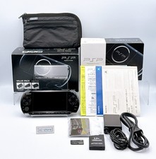 Sony PSP-3000 Console Black VALUE PAK Box Region free w/4GB, Pouch - Excellent