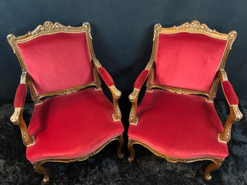 Paire larges fauteuils - de,
