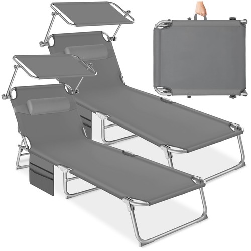 Tectake lot 2 - lot, chaises