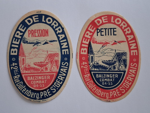 Lot etiquettes brasserie - ,