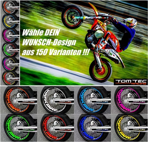 Autocollant jante supermoto - supermoto, tm