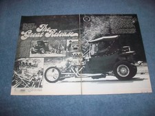 1923 Ford T-Bucket Roadster Vintage Street Rod Article "The Great Release"  