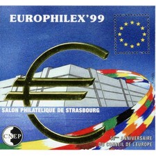 Bloc CNEP n°29 Salon de Strasbourg 50 ans du Conseil de l'Europe 1999 Neuf