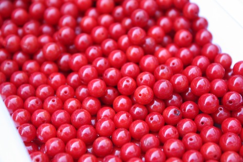 6mmx10 pièce coraux bijoux - 6mmx10,
