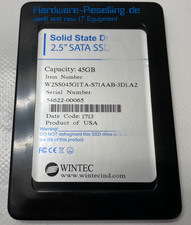 Wintec 45GB SSD 2,5 " SATA III 6G W2SS045G1TA-S71AAB-3D1.A2