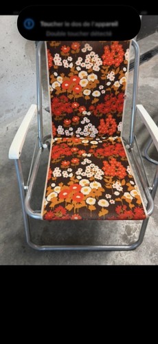 Chaise longue transat pliable