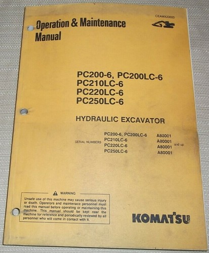 Komatsu pc200 pc210 - komatsu, pc220