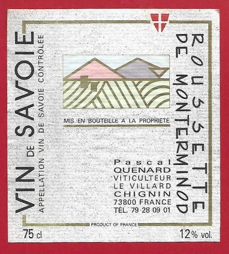 109 etiquette vin roussette - 109-38,