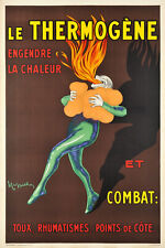 Leonetto Cappiello - "le Thermogène" Affiche Lithographique Originale 120 X 80