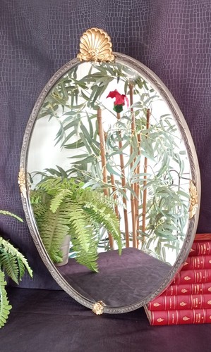 Miroir suspendu ovale style