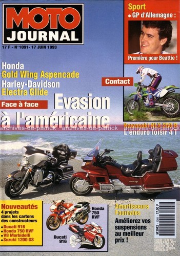 Moto journal 1091 honda - honda, gl
