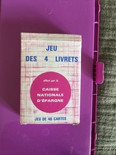 Caisse Nationale D’épargne Card Game of 4 Booklets Very Good Condition