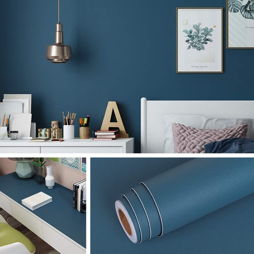 Papier peint bleu foncé - peint,