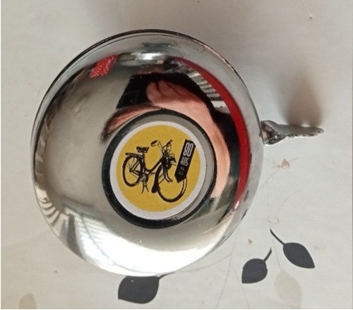 Sonnette vélo chromée - ,