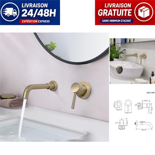 Robinet lavabo mural phasat - robinet,