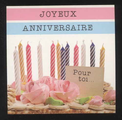 Neuf carte joyeux anniversaire - neuf,