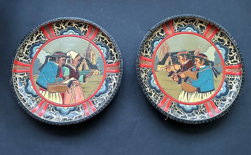 Ancien paire assiettes - , art