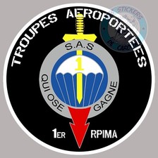 MILITARY BADGE STICKER 1st RPIMA PARATROOPER SPECIAL FORCES NAVY RZ026