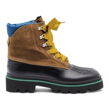Bottes Canard Dsquared2 En Suède Noires Marron EU 44 US 11 - NIB 1220 $