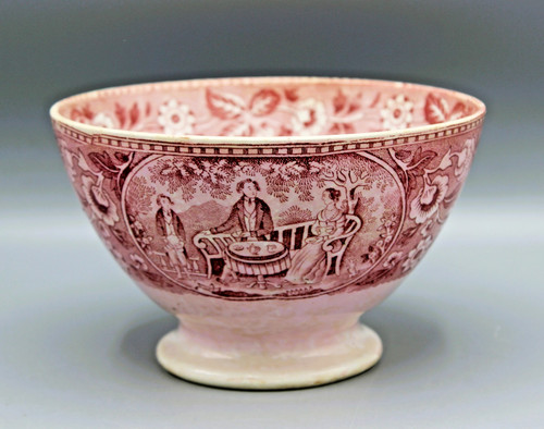 Ancien bol faience decor - decor, de