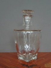 Carafe verre avec dorure et