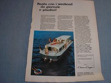 CHRIS CRAFT HOUSEBOAT 1968 ADVERTISING PUBBLICITA REKLAME WERBUNG PUBLICITE