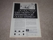Klipsch Klipschorn,Cornwall Ad, 1969, Article, Rare Ad!