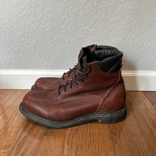 Red wing shoes work boots - red,