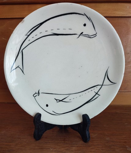 Assiette aux poissons - assiette,