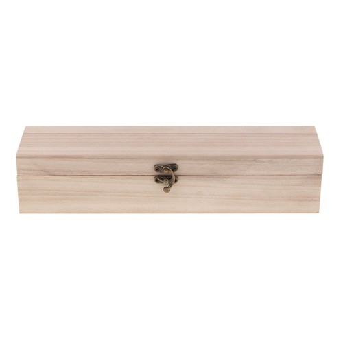 Boîte bois brut avec - en,